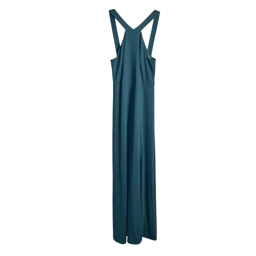 Birdy Grey Gene Bridesmaid Dress in Crepe Sea Glass with Front Slit – Size M - Picture 2 of 10